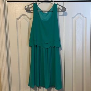 Everly Dress with Scalloped Accent - Size Small - Good Condition